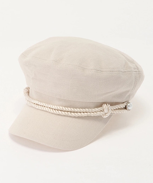 LIPSERVICE（リップサービス）の「ポイントパールリネンキャスケット（キャスケット・レディース・アイボリー/ブラック・FREE）」の8枚目の写真