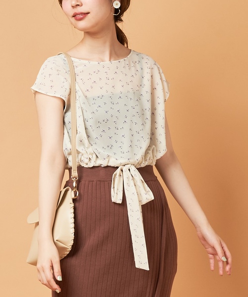 natural couture(ナチュラルクチュール)の「PP前後2WAYウエストリボンブラウス(シャツ/ブラウス・レディース・ブラック/アイボリー/ラベンダー/その他1/その他2/その他3・FREE)」の4枚目の写真