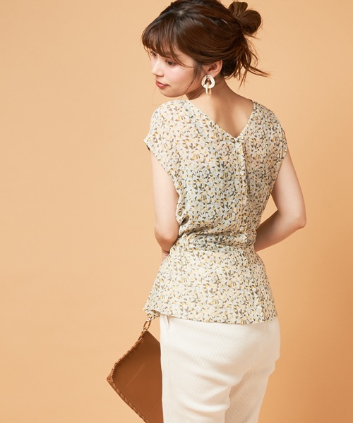 natural couture(ナチュラルクチュール)の「PP前後2WAYウエストリボンブラウス(シャツ/ブラウス・レディース・ブラック/アイボリー/ラベンダー/その他1/その他2/その他3・FREE)」の5枚目の写真