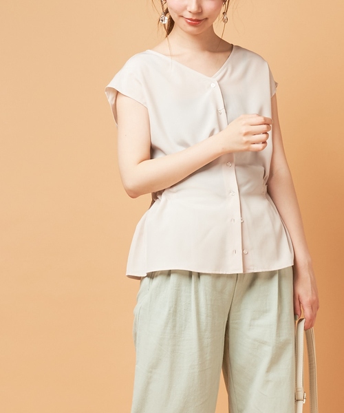 natural couture(ナチュラルクチュール)の「PP前後2WAYウエストリボンブラウス(シャツ/ブラウス・レディース・ブラック/アイボリー/ラベンダー/その他1/その他2/その他3・FREE)」の8枚目の写真