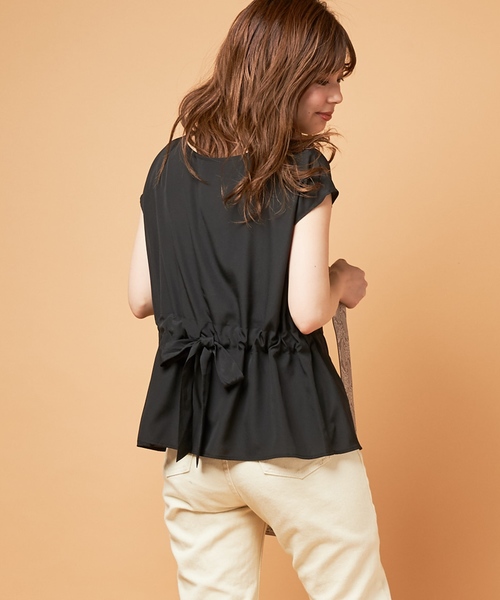 natural couture(ナチュラルクチュール)の「PP前後2WAYウエストリボンブラウス(シャツ/ブラウス・レディース・ブラック/アイボリー/ラベンダー/その他1/その他2/その他3・FREE)」の12枚目の写真