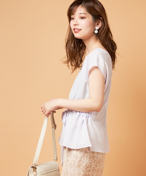 natural couture(ナチュラルクチュール)の「PP前後2WAYウエストリボンブラウス(シャツ/ブラウス・レディース・ブラック/アイボリー/ラベンダー/その他1/その他2/その他3・FREE)」の15枚目の写真