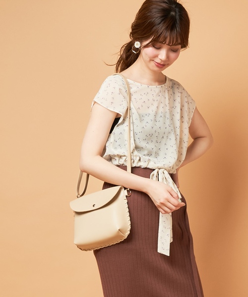 natural couture(ナチュラルクチュール)の「PP前後2WAYウエストリボンブラウス(シャツ/ブラウス・レディース・ブラック/アイボリー/ラベンダー/その他1/その他2/その他3・FREE)」の17枚目の写真