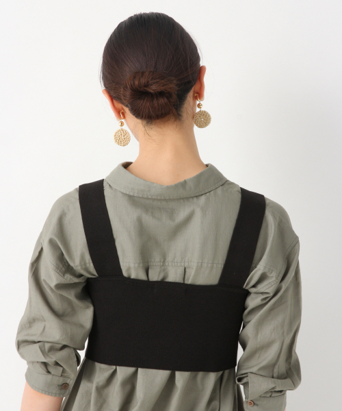 GLOBAL WORK（グローバルワーク）の「洗えるニットビスチェ/839031（その他トップス・レディース・ブラック/オフホワイト/ベージュ系その他3・FREE）」の8枚目の写真