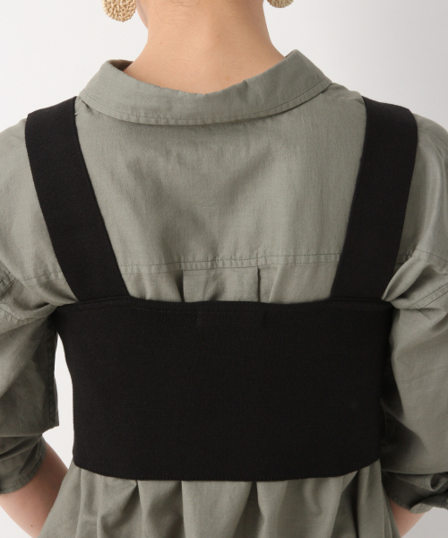 GLOBAL WORK（グローバルワーク）の「洗えるニットビスチェ/839031（その他トップス・レディース・ブラック/オフホワイト/ベージュ系その他3・FREE）」の9枚目の写真