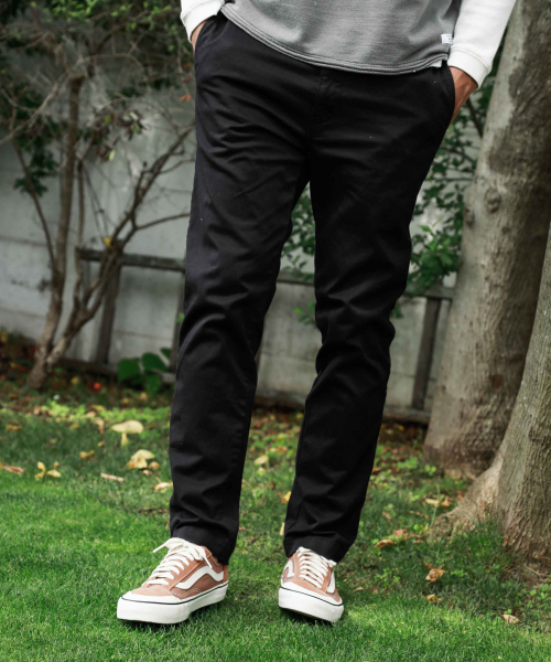 BAYFLOW（ベイフロー）の「ベーシックチノスリムストレート（チノパンツ・メンズ・ブルー/ベージュ/ブラック・SMALL/MEDIUM/LARGE）」の8枚目の写真