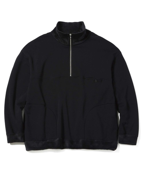 CHORD NUMBER EIGHT(コードナンバーエイト)の「HALF ZIP SWEAT(スウェット・メンズ・ブラック/ライトグレー・L/M/S)」の3枚目の写真
