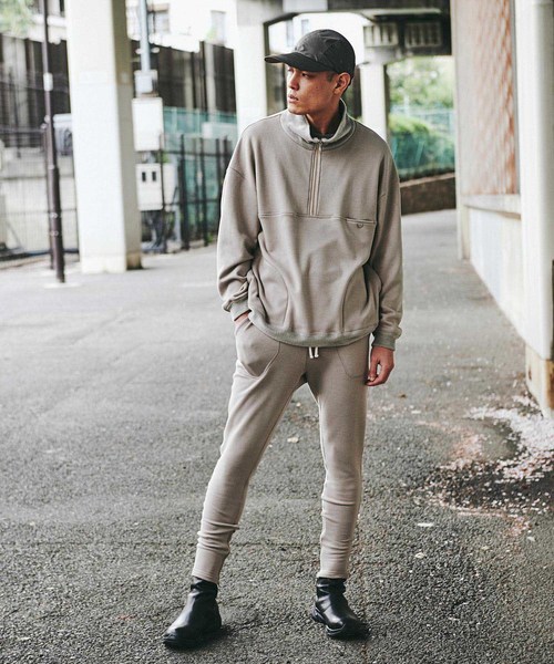 CHORD NUMBER EIGHT(コードナンバーエイト)の「HALF ZIP SWEAT(スウェット・メンズ・ブラック/ライトグレー・L/M/S)」の13枚目の写真