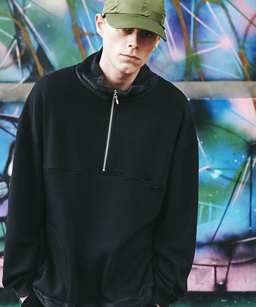 CHORD NUMBER EIGHT(コードナンバーエイト)の「HALF ZIP SWEAT(スウェット・メンズ・ブラック/ライトグレー・L/M/S)」の18枚目の写真