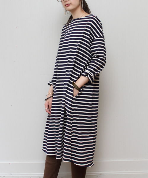 セール】ORCIVAL/オーシバル コットンロード ワンピース ストライプ