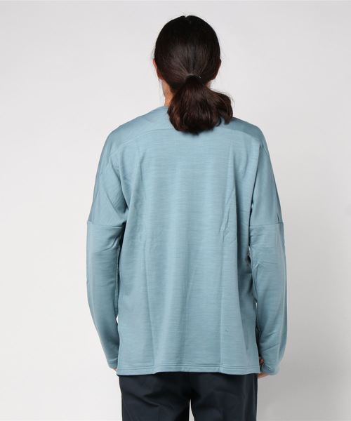 KAZUYUKI KUMAGAI ATTACHMENT（カズユキクマガイアタッチメント）の「ウォッシャブルウールスヴィン裏毛 クルーネックドルマンL/S（Tシャツ/カットソー・メンズ・ホワイト/ブラック/ライトブルー・1/2/3）」の5枚目の写真