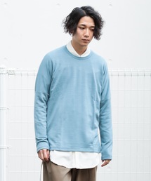 KAZUYUKI KUMAGAI ATTACHMENT | ウォッシャブルウールスヴィン裏毛 クルーネックドルマンL/S(Tシャツ/カットソー)