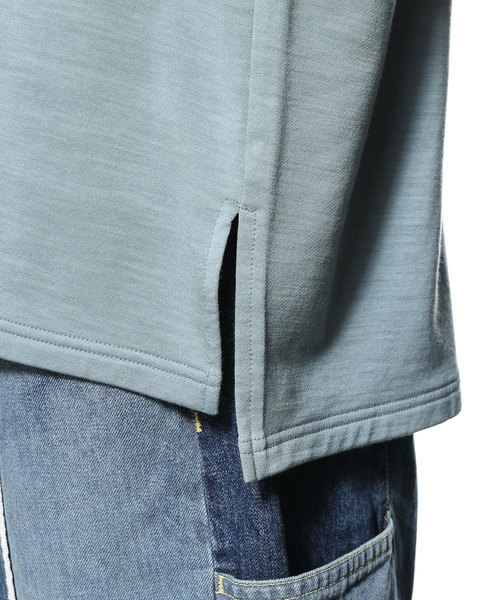 KAZUYUKI KUMAGAI ATTACHMENT（カズユキクマガイアタッチメント）の「ウォッシャブルウールスヴィン裏毛 クルーネックドルマンL/S（Tシャツ/カットソー・メンズ・ホワイト/ブラック/ライトブルー・1/2/3）」の9枚目の写真