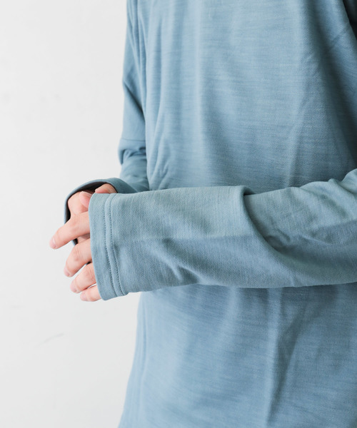 KAZUYUKI KUMAGAI ATTACHMENT（カズユキクマガイアタッチメント）の「ウォッシャブルウールスヴィン裏毛 クルーネックドルマンL/S（Tシャツ/カットソー・メンズ・ホワイト/ブラック/ライトブルー・1/2/3）」の17枚目の写真