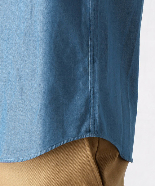 COMME CA MEN（コムサメン）の「カッタウェイカラー　ダンガリーシャツ（シャツ/ブラウス・メンズ・ネイビー/ブルー・SMALL/MEDIUM/LARGE）」の10枚目の写真