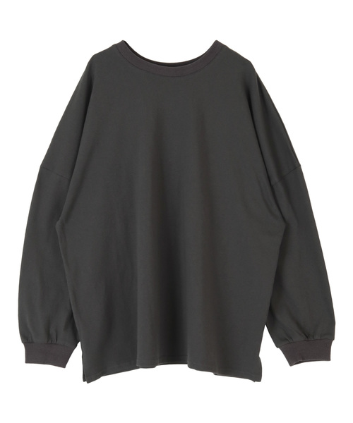 titivate（ティティベイト）の「ｵｰﾊﾞｰｻｲｽﾞｶｯﾄｿｰﾄｯﾌﾟｽ（Tシャツ/カットソー・レディース・オフホワイト/ベージュ/チャコール/ブラック・S/M）」の14枚目の写真