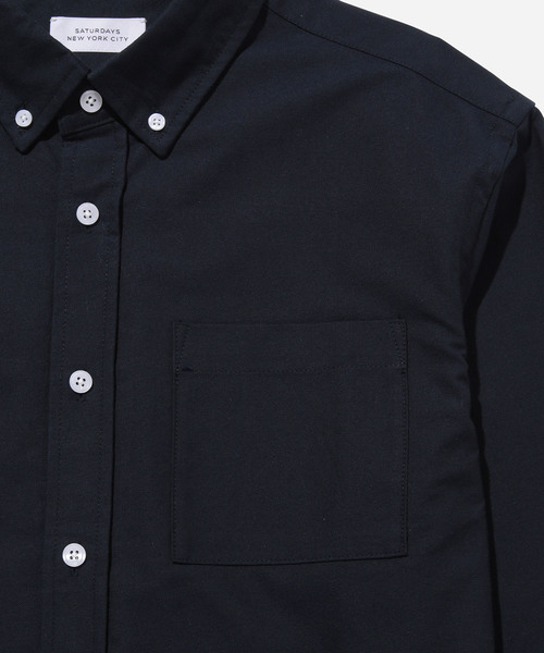 Saturdays NYC（サタデーズ ニューヨークシティ ）の「Crosby Oxford With Branding（シャツ/ブラウス・メンズ・チャコールグレー/ホワイト/ネイビー/ブルー・XL/XS/S/M/L）」の21枚目の写真