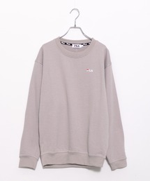【FILA/フィラ】ワンポイント ビックシルエット 刺繍ロゴ スウェット トレーナー 裏毛
