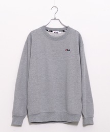 【FILA/フィラ】ワンポイント ビックシルエット 刺繍ロゴ スウェット トレーナー 裏毛
