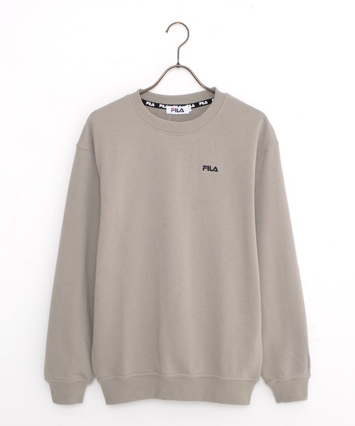 FILA(フィラ)の「【FILA/フィラ】ワンポイント ビックシルエット 刺繍ロゴ スウェット トレーナー 裏毛(スウェット・メンズ・ホワイト/ブラック/ネイビー/杢グレー/ベージュ/アッシュブラウン/ダークベージュ/アッシュグレー・LL/M/L/3L)」の7枚目の写真