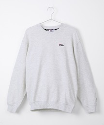 【FILA/フィラ】ワンポイント ビックシルエット 刺繍ロゴ スウェット トレーナー 裏毛