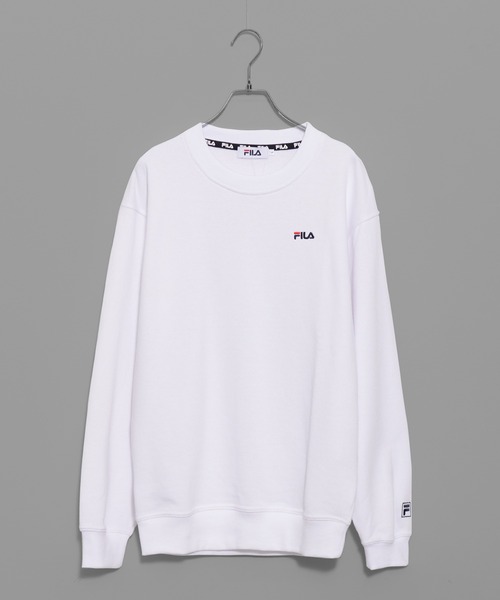 FILA(フィラ)の「【FILA/フィラ】ワンポイント ビックシルエット 刺繍ロゴ スウェット トレーナー 裏毛(スウェット・メンズ・ホワイト/ブラック/ネイビー/杢グレー/ベージュ/アッシュブラウン/ダークベージュ/アッシュグレー・LL/M/L/3L)」の14枚目の写真