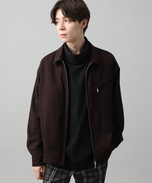 JUNRED（ジュンレッド）の「TRジップアップブルゾン（ブルゾン・メンズ・ブラック/ベージュ/ワイン・S/M/L）」の3枚目の写真