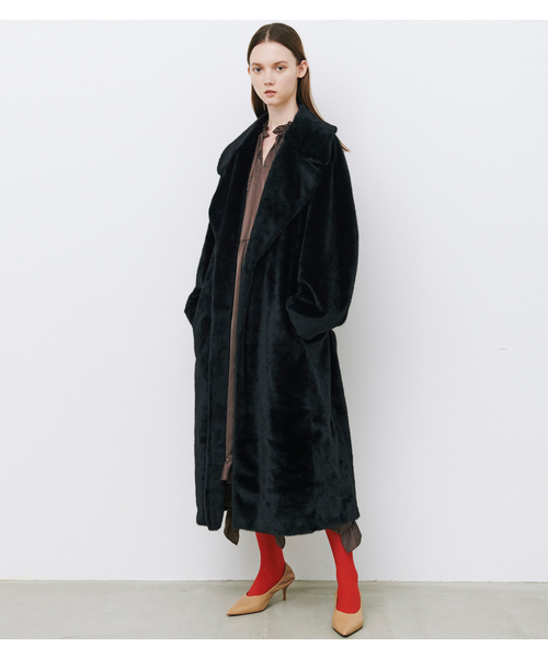 LE CIEL BLEU（ルシェルブルー）の「Faux Fur Robe Coat（その他