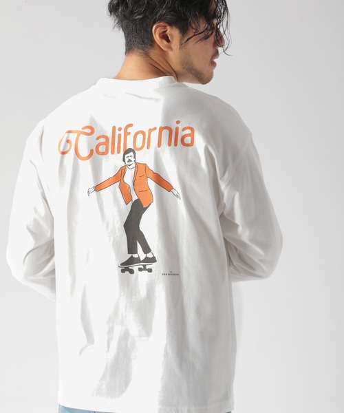 BAYFLOW(ベイフロー)の「【POSER(ポーザー)】Nov L/S TEE(Tシャツ/カットソー・メンズ・ホワイト/ライトグレー/ブラック/ベージュ/オフホワイト/オレンジ・MEDIUM/LARGE)」の3枚目の写真