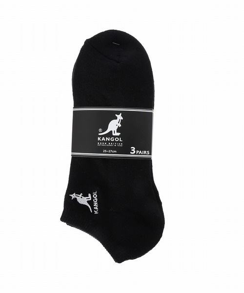 KANGOL(カンゴール)の「【KANGOL】カンゴール/アンクル丈ソックス/メンズ /無地3足セット(ソックス/靴下・メンズ・ホワイト/ブラック/マルチ・FREE)」の4枚目の写真