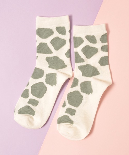 VIBGYOR Women(ヴィブジョー ウィメン)の「VIBGYOR Select/婦人 綿混 クルー丈 ソックス アニマル 柄(TK)(ソックス/靴下・レディース・A/B/C/D/E/F/G/H/I/J・FREE)」の8枚目の写真