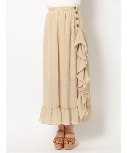 dazzlin（ダズリン）の「ライトアングルフリルスカート（スカート・レディース・ベージュ/オフホワイト/グリーン・SMALL/MEDIUM）」の20枚目の写真
