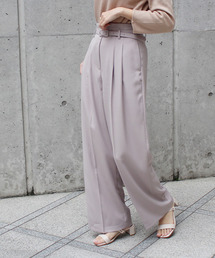 MODE ROBE（モードローブ）の「ハイウエストベルトワイドパンツ（その他パンツ）」