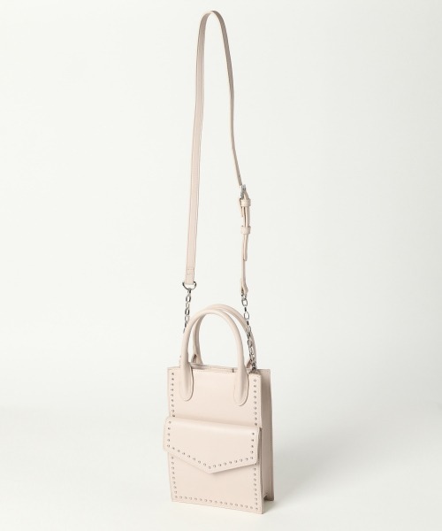 PAGEBOY（ページボーイ）の「スタッズショルダー（ショルダーバッグ・レディース・ブラック/オフホワイト/ライム/ブラック系その他/ブラック系その他2・FREE）」の6枚目の写真