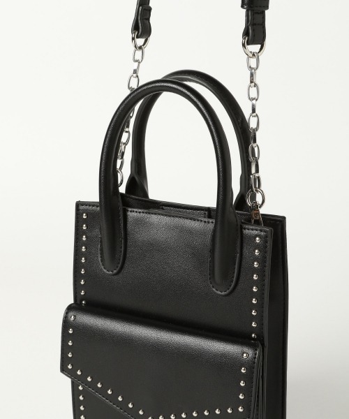 PAGEBOY（ページボーイ）の「スタッズショルダー（ショルダーバッグ・レディース・ブラック/オフホワイト/ライム/ブラック系その他/ブラック系その他2・FREE）」の15枚目の写真
