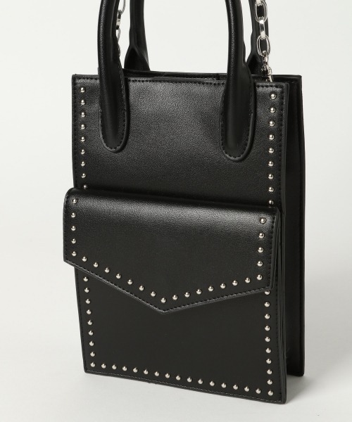 PAGEBOY（ページボーイ）の「スタッズショルダー（ショルダーバッグ・レディース・ブラック/オフホワイト/ライム/ブラック系その他/ブラック系その他2・FREE）」の18枚目の写真