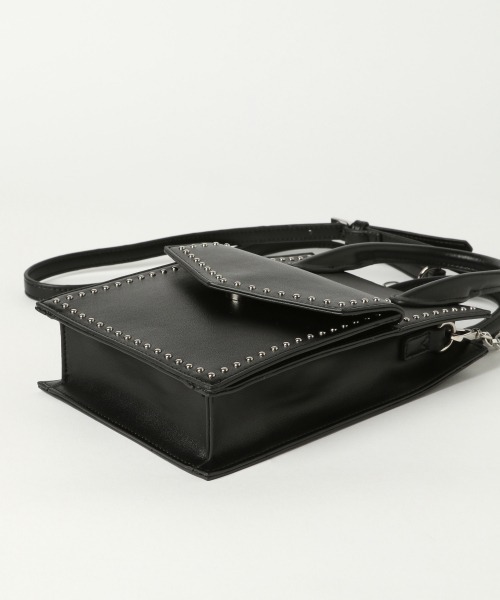 PAGEBOY（ページボーイ）の「スタッズショルダー（ショルダーバッグ・レディース・ブラック/オフホワイト/ライム/ブラック系その他/ブラック系その他2・FREE）」の19枚目の写真