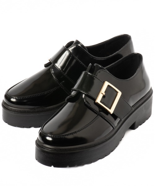 R&E（アールアンドイー）の「【R&E】トラックソールベルテッドマニッシュシューズ（パンプス・レディース・ブラック/ブラウン系その他/ブラック系その他/ブラック系その他2・LL/L/M/S）」の7枚目の写真