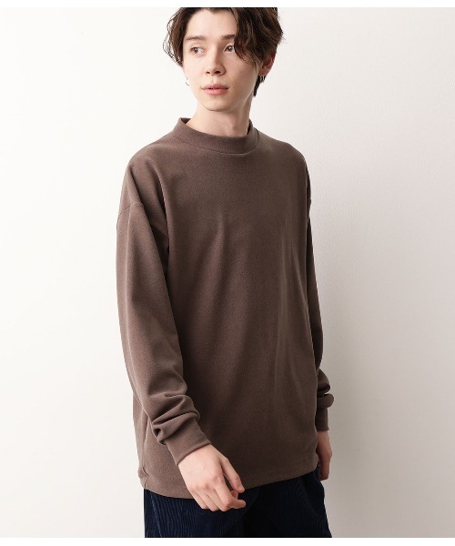 JUNRED(ジュンレッド)の「モイスチャースムースモックネックプルオーバー(Tシャツ/カットソー・メンズ・ホワイト/ブラック/キャメル・M/L)」の13枚目の写真