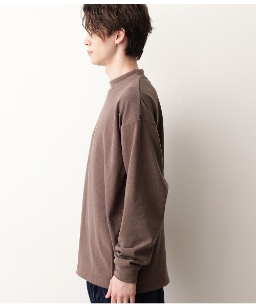 JUNRED(ジュンレッド)の「モイスチャースムースモックネックプルオーバー(Tシャツ/カットソー・メンズ・ホワイト/ブラック/キャメル・M/L)」の16枚目の写真