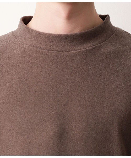 JUNRED(ジュンレッド)の「モイスチャースムースモックネックプルオーバー(Tシャツ/カットソー・メンズ・ホワイト/ブラック/キャメル・M/L)」の18枚目の写真