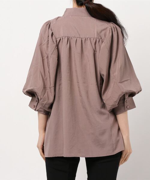 SpRay（スプレイ）の「ボリュ－ムスリ－ブブラウス（シャツ/ブラウス・レディース・オフホワイト/ブラウン/モカ/グリーン/パープル・FREE）」の7枚目の写真