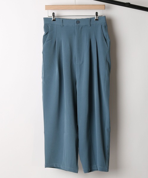 NILWAY(ニルウェイ)の「タックリラックスワイドイージースラックス(スラックス・メンズ・ブラウン/パープル/ブラック/ブルー/アイボリー/キャメル・LARGE/MEDIUM)」の4枚目の写真