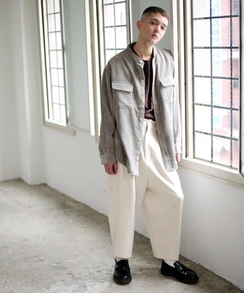 NILWAY(ニルウェイ)の「タックリラックスワイドイージースラックス(スラックス・メンズ・ブラウン/パープル/ブラック/ブルー/アイボリー/キャメル・LARGE/MEDIUM)」の7枚目の写真