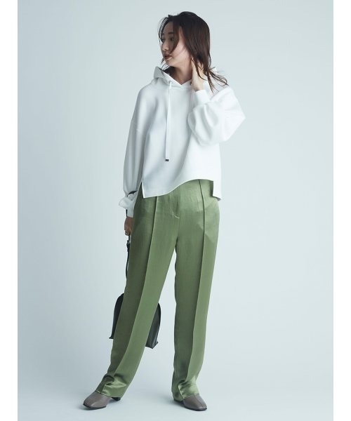 FRAY I.D(フレイアイディー)の「サテンストレートパンツ(その他パンツ)」|グリーン