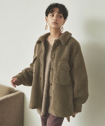 titivate | ｵｰﾊﾞｰｻｲｽﾞﾎﾞｱｼﾞｬｹｯﾄ(ダウンジャケット/コート)