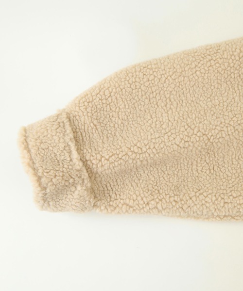 titivate（ティティベイト）の「ｵｰﾊﾞｰｻｲｽﾞﾎﾞｱｼﾞｬｹｯﾄ（ダウンジャケット/コート・レディース・アイボリー/ベージュ/ブラウン・M）」の14枚目の写真