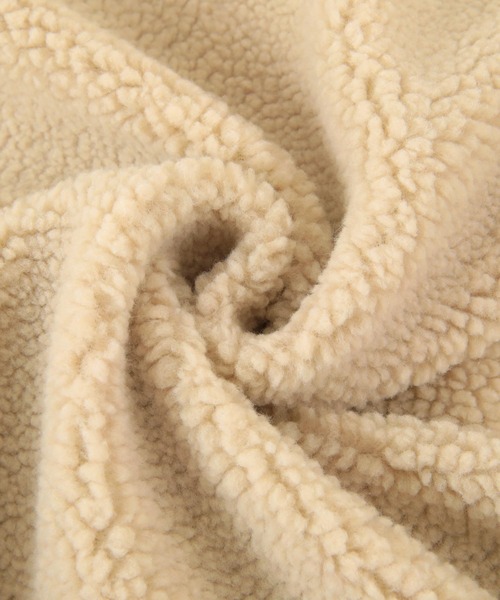 titivate（ティティベイト）の「ｵｰﾊﾞｰｻｲｽﾞﾎﾞｱｼﾞｬｹｯﾄ（ダウンジャケット/コート・レディース・アイボリー/ベージュ/ブラウン・M）」の17枚目の写真