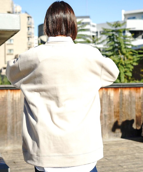 Blue Standard (ブルースタンダード)の「【BLUE STANDARD】裏フリースクルートレーナー/スウェット 裏起毛(スウェット・メンズ・ブラウン系その他/ダークグリーン/チャコールグレー/オフホワイト/ネイビー・MEDIUM/LARGE/X-LARGE)」の10枚目の写真