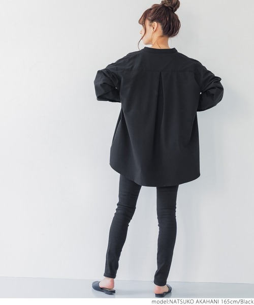 coca(coca)(コカ)の「4wayストレッチポケット付きシャツ(シャツ/ブラウス・レディース・ブラック・ONE SIZE)」の8枚目の写真